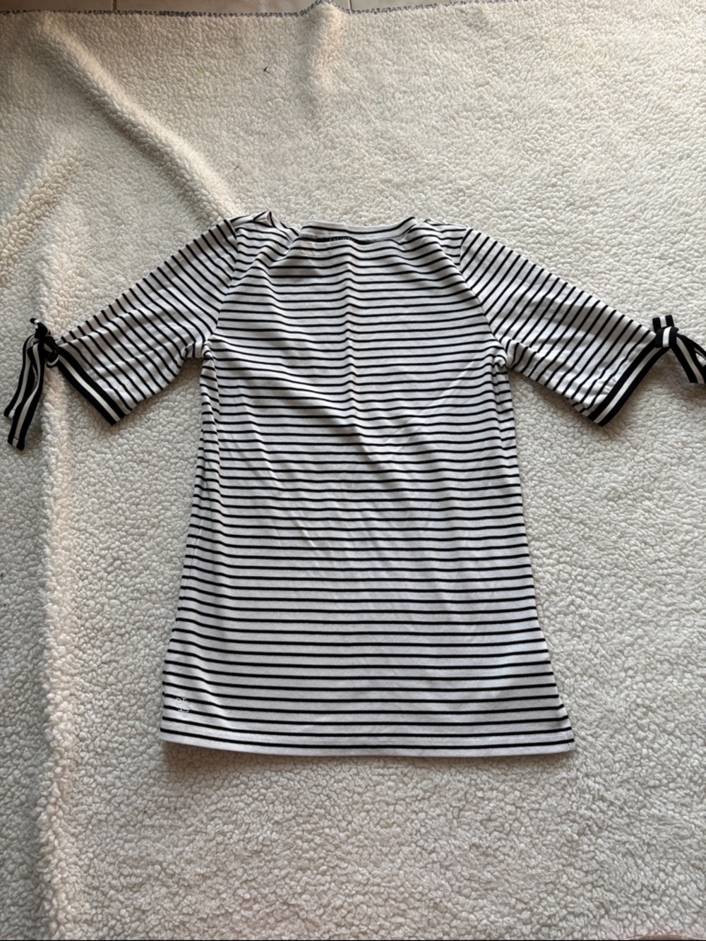 Lauren Ralph Lauren striped shirt with bow details